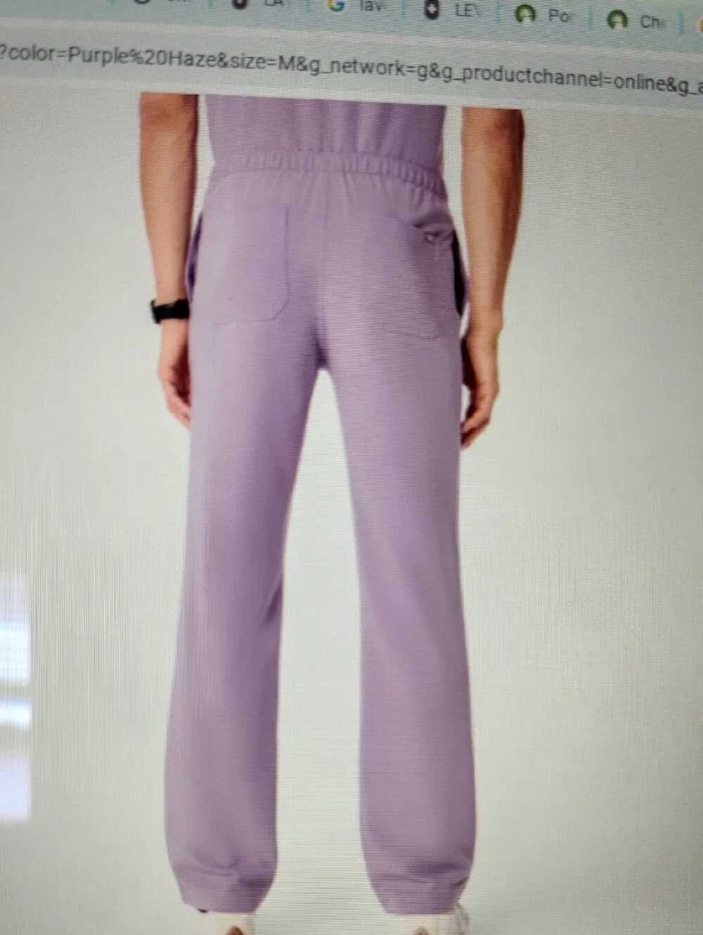 Figs Lavender Dew Large Male Pisco Scrubs. New in bag, never worn